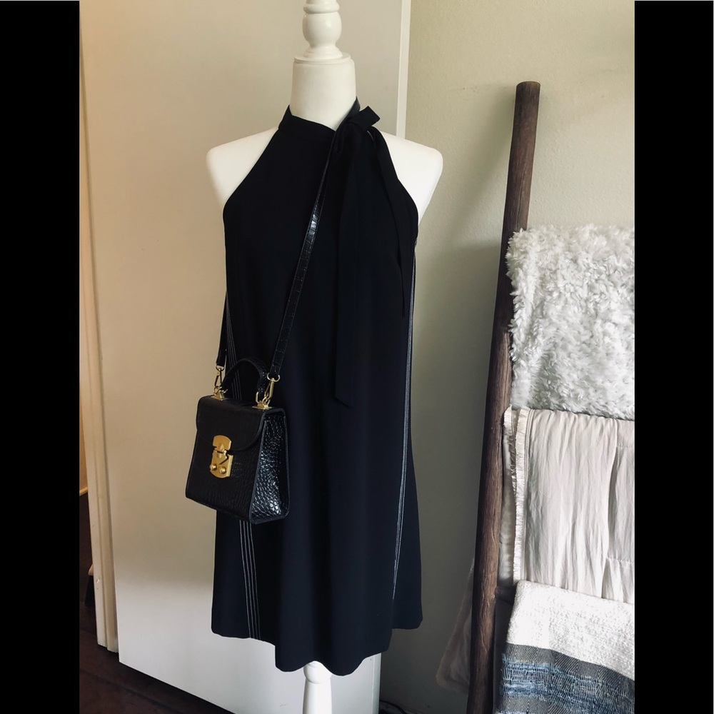 Ann Taylor Classy Halter Black Dress Size 6